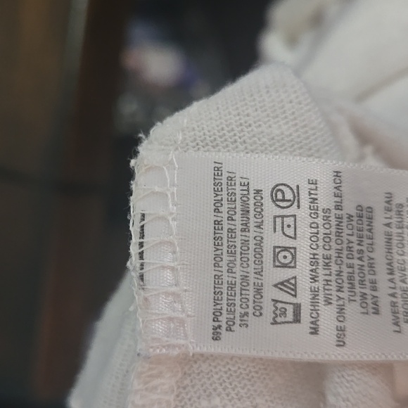 FREE PEOPLE WE THE FREE Wildcat Cowl Neck Thermal Pullover Sweater Ivory LARGE - Picture 13 of 14